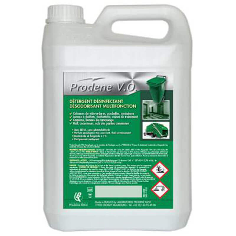 PRODENE V.O. - Carton 2 x 5 L - Dtergent dsinfectant matriels locaux ordures